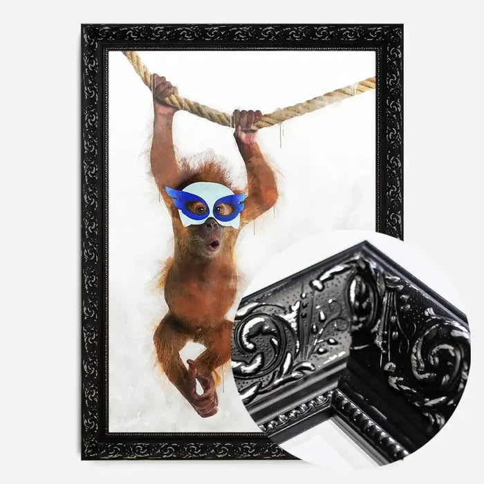 21x30cm | 8¼ x 11¾in / Black Ornate Frame