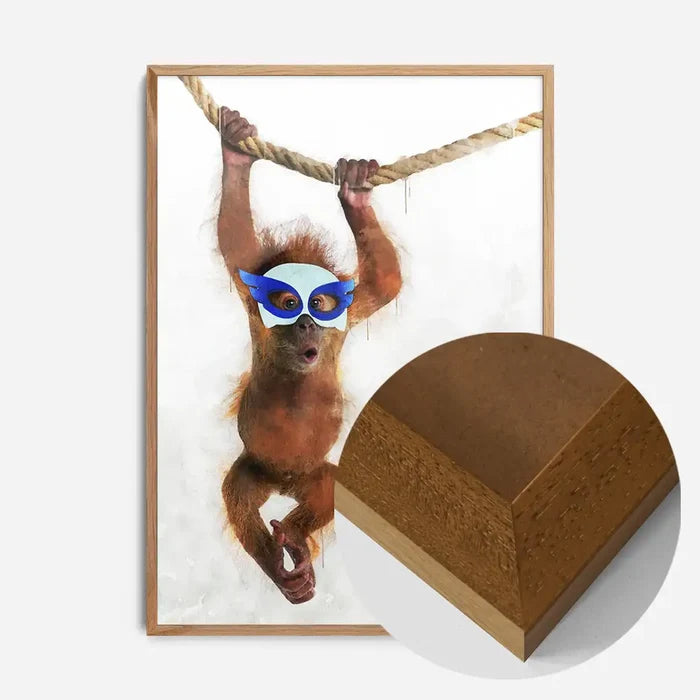 21x30cm | 8¼ x 11¾in / Oak Wood Frame