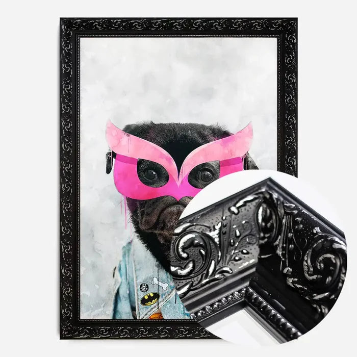 21x30cm | 8¼ x 11¾in / Black Ornate Frame