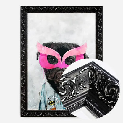 21x30cm | 8¼ x 11¾in / Black Ornate Frame