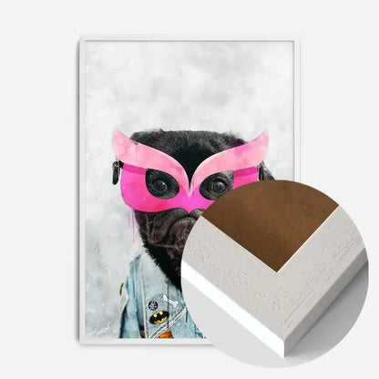 21x30cm | 8¼ x 11¾in / White Wood Frame