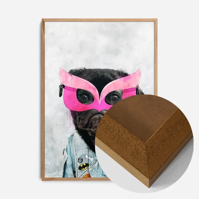 21x30cm | 8¼ x 11¾in / Oak Wood Frame
