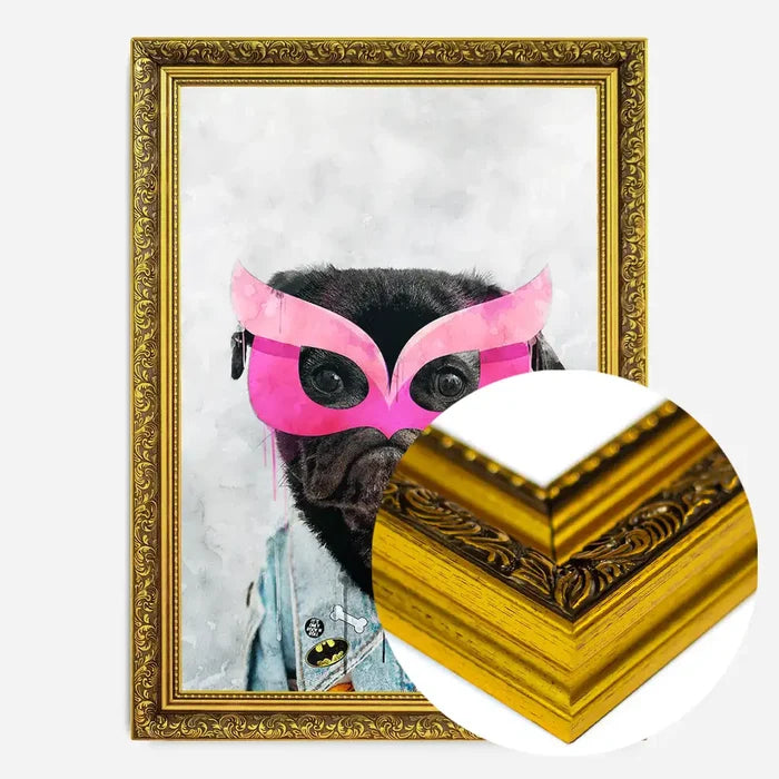 21x30cm | 8¼ x 11¾in / Gold Ornate Frame