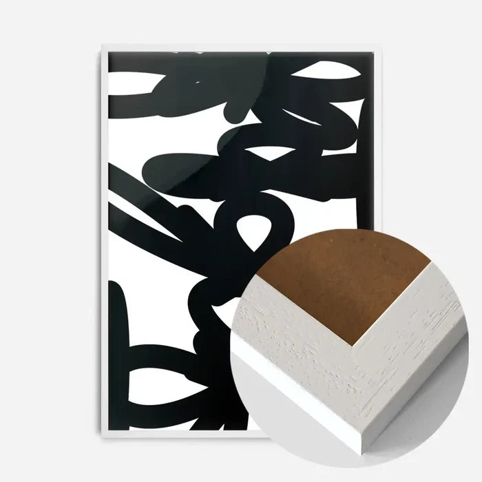 21x30cm | 8¼ x 11¾in / White Wood Frame