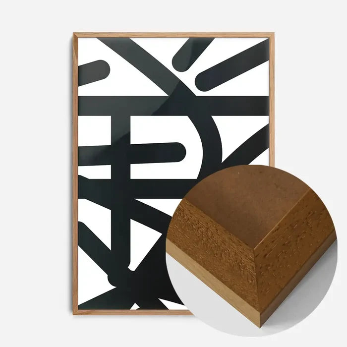 21x30cm | 8¼ x 11¾in / Oak Wood Frame