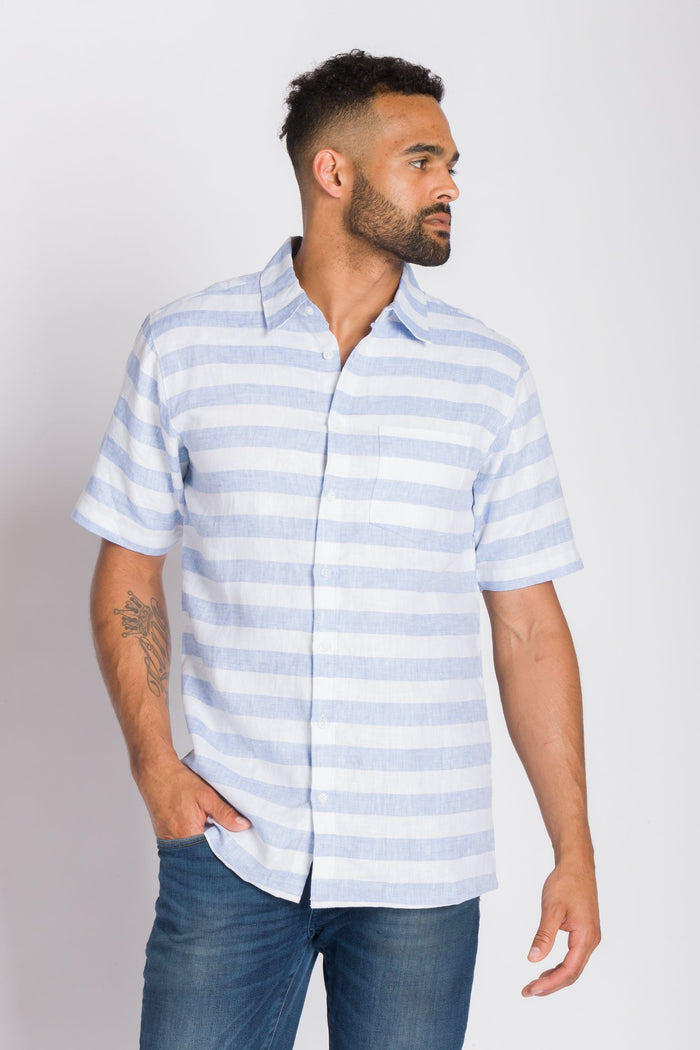 Talbot | Men's Short Sleeve Linen Shirt