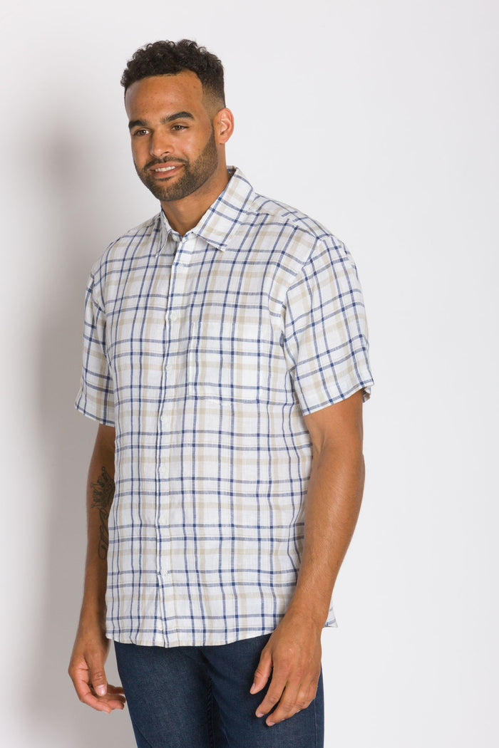 Talbot | Men's Short Sleeve Linen Shirt