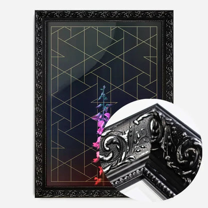 21x30cm | 8¼ x 11¾in / Black Ornate Frame
