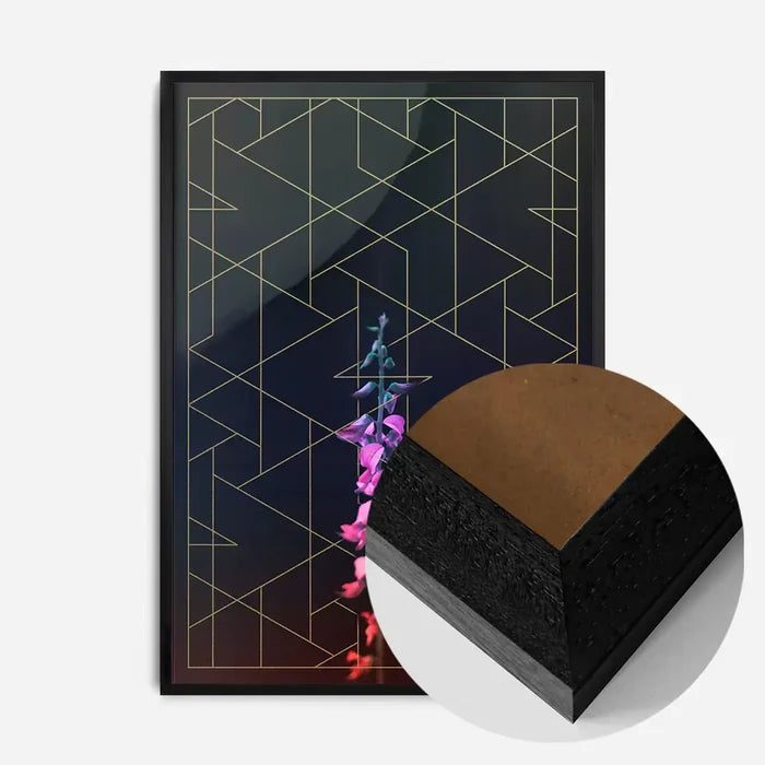 21x30cm | 8¼ x 11¾in / Black Wood Frame