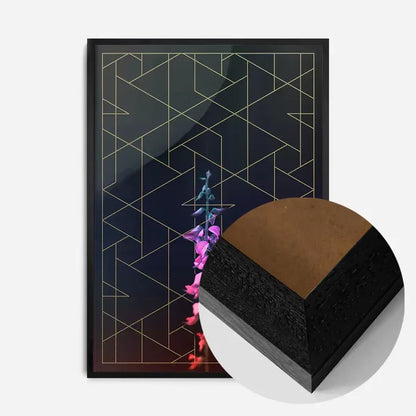 21x30cm | 8¼ x 11¾in / Black Wood Frame