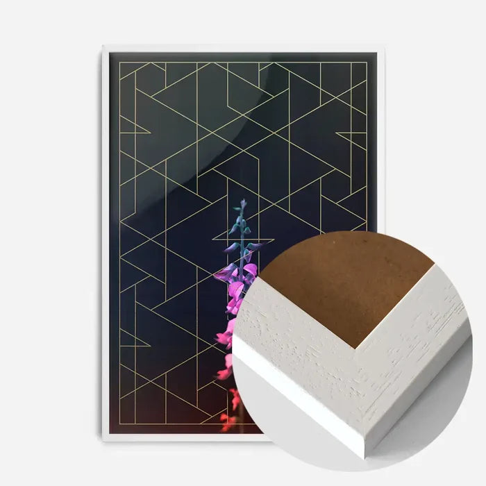 21x30cm | 8¼ x 11¾in / White Wood Frame