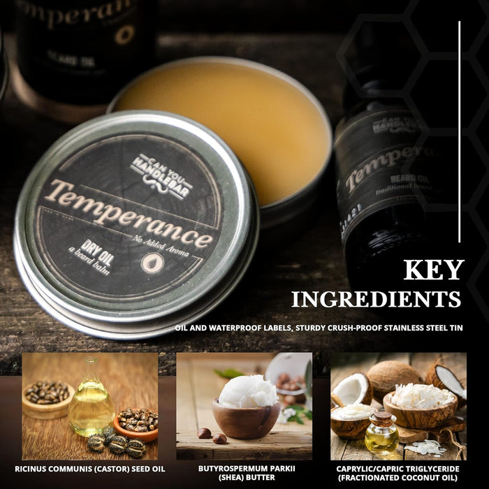 Temperance Dry Oil: Unscented Beard Balm