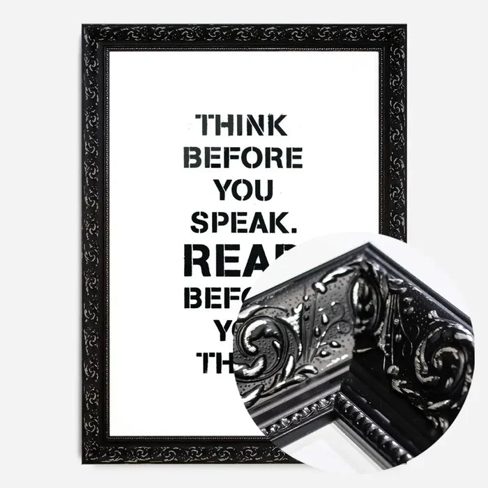 21x30cm | 8¼ x 11¾in / Black Ornate Frame