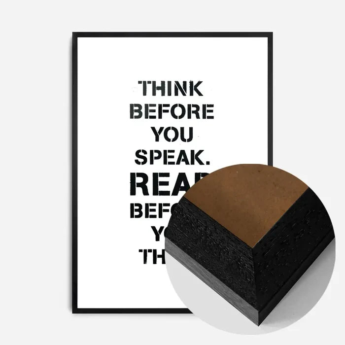 21x30cm | 8¼ x 11¾in / Black Wood Frame