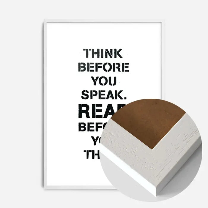 21x30cm | 8¼ x 11¾in / White Wood Frame