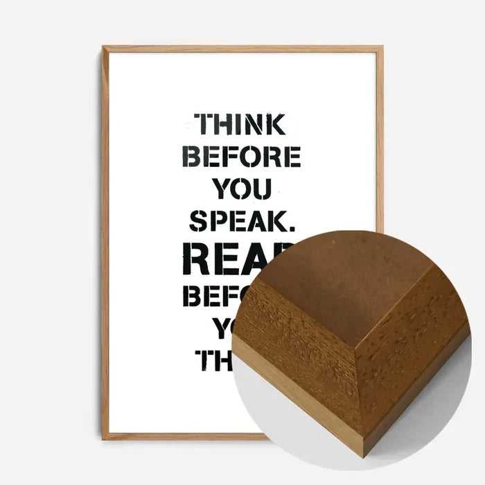 21x30cm | 8¼ x 11¾in / Oak Wood Frame