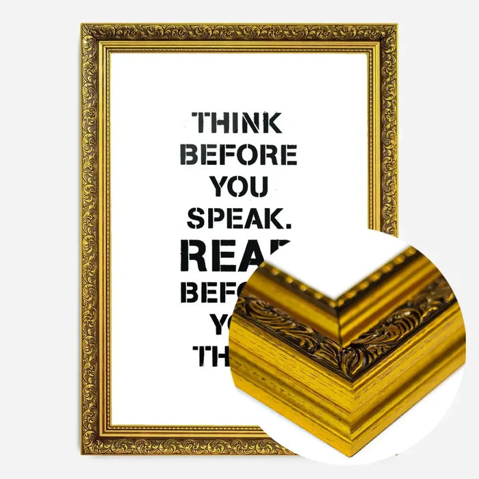 21x30cm | 8¼ x 11¾in / Gold Ornate Frame