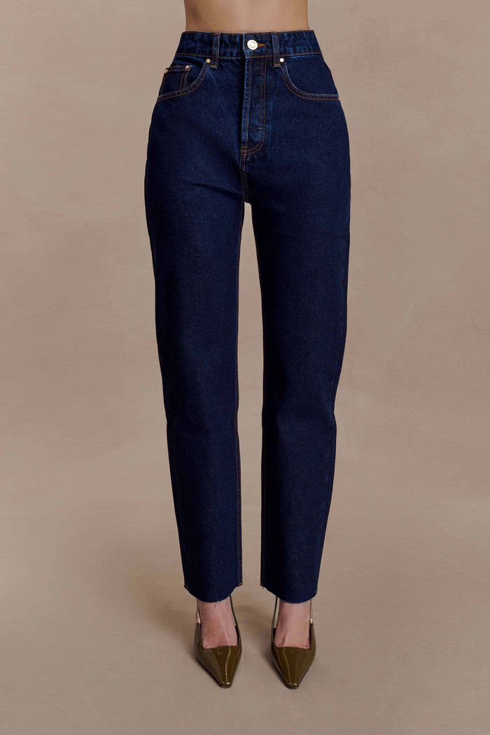 Tina Mom Jean - Indigo Blue