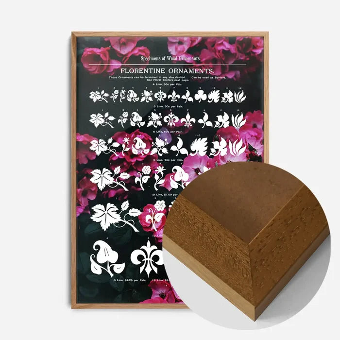21x30cm | 8¼ x 11¾in / Oak Wood Frame