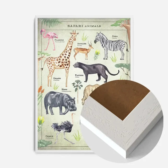 21x30cm | 8¼ x 11¾in / White Wood Frame
