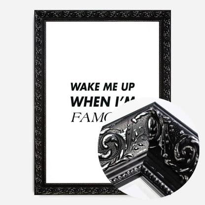 21x30cm | 8¼ x 11¾in / Black Ornate Frame