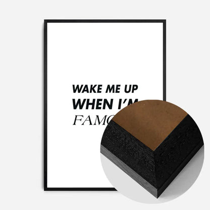 21x30cm | 8¼ x 11¾in / Black Wood Frame