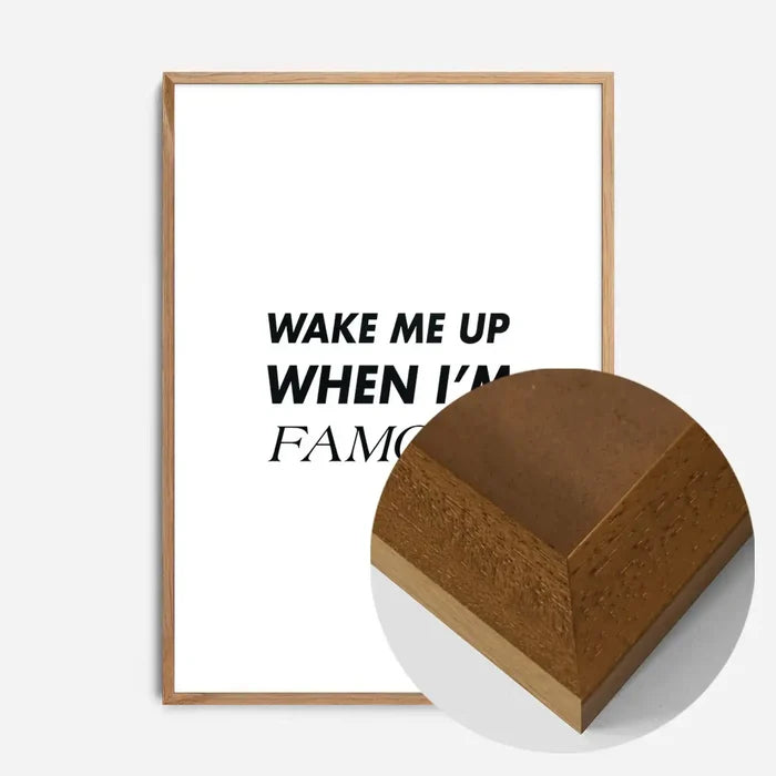 21x30cm | 8¼ x 11¾in / Oak Wood Frame