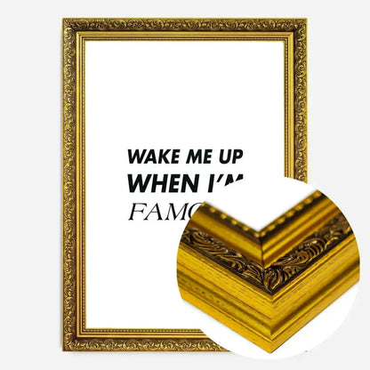 21x30cm | 8¼ x 11¾in / Gold Ornate Frame
