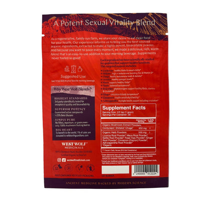 West Wolf Medicinals - Sexual Vitality | Love & Desire | Mushroom Extracts & Herbs