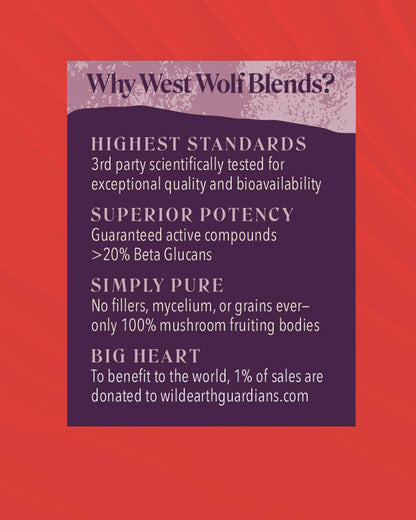 West Wolf Medicinals - Sexual Vitality | Love & Desire | Mushroom Extracts & Herbs