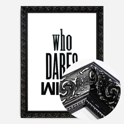 21x30cm | 8¼ x 11¾in / Black Ornate Frame
