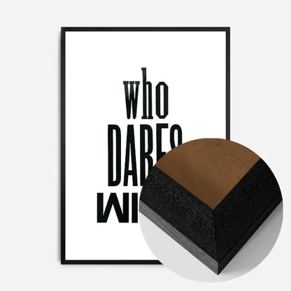 21x30cm | 8¼ x 11¾in / Black Wood Frame