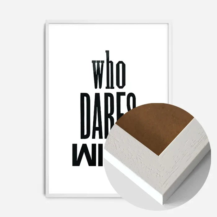 21x30cm | 8¼ x 11¾in / White Wood Frame