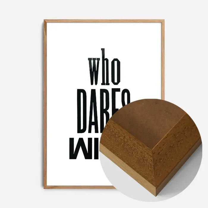 21x30cm | 8¼ x 11¾in / Oak Wood Frame