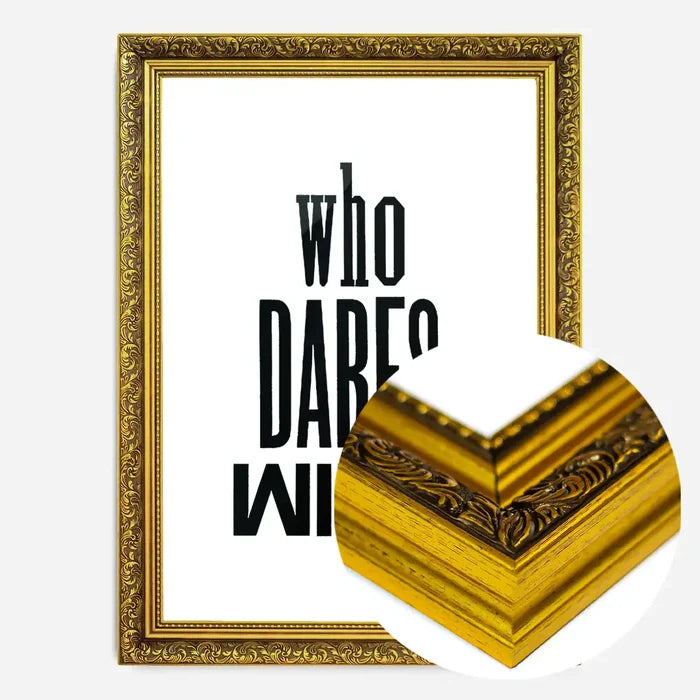 21x30cm | 8¼ x 11¾in / Gold Ornate Frame