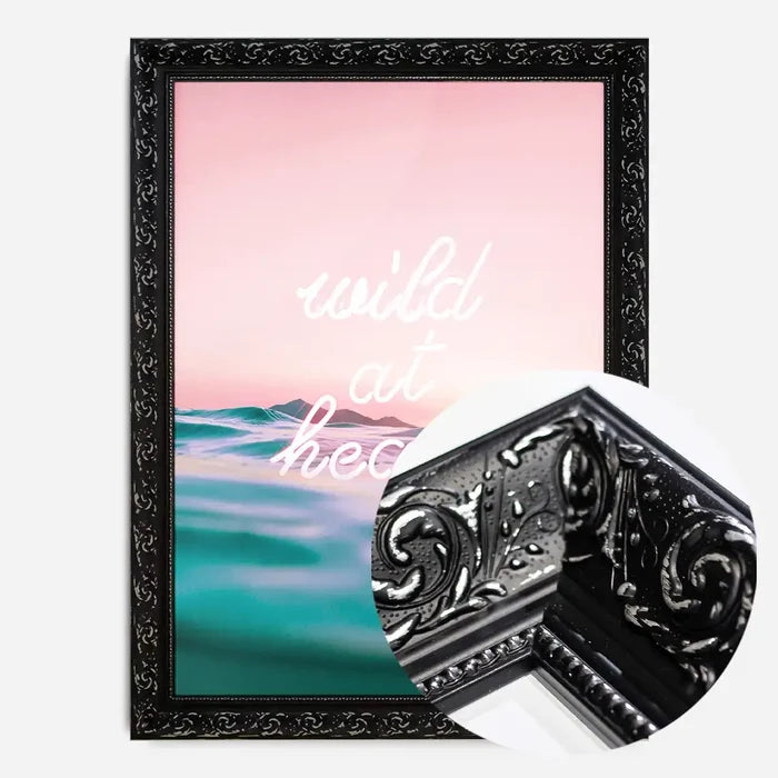 21x30cm | 8¼ x 11¾in / Black Ornate Frame
