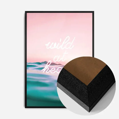 21x30cm | 8¼ x 11¾in / Black Wood Frame