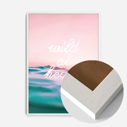 21x30cm | 8¼ x 11¾in / White Wood Frame