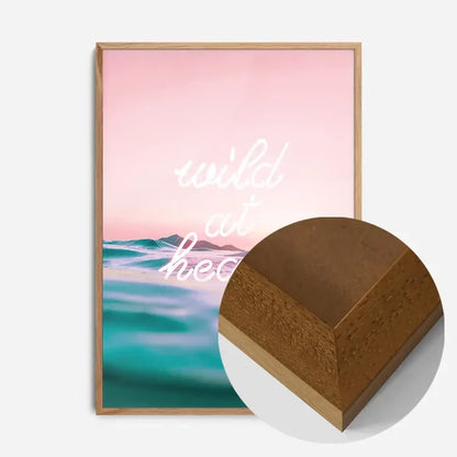 21x30cm | 8¼ x 11¾in / Oak Wood Frame