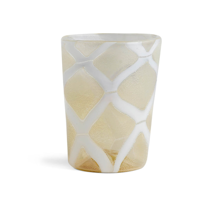 Wild Collection Tumbler White & Gold Mixed Pattern Eleish Van Breems Home
