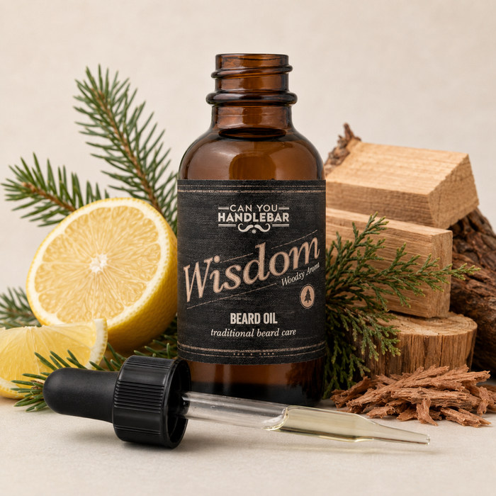 Wisdom Beard Oil: Bright and Woodsy Beard Care