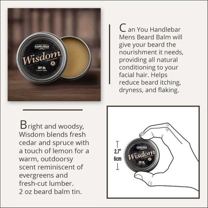 Wisdom Dry Oil: Bright and Woodsy Beard Balm
