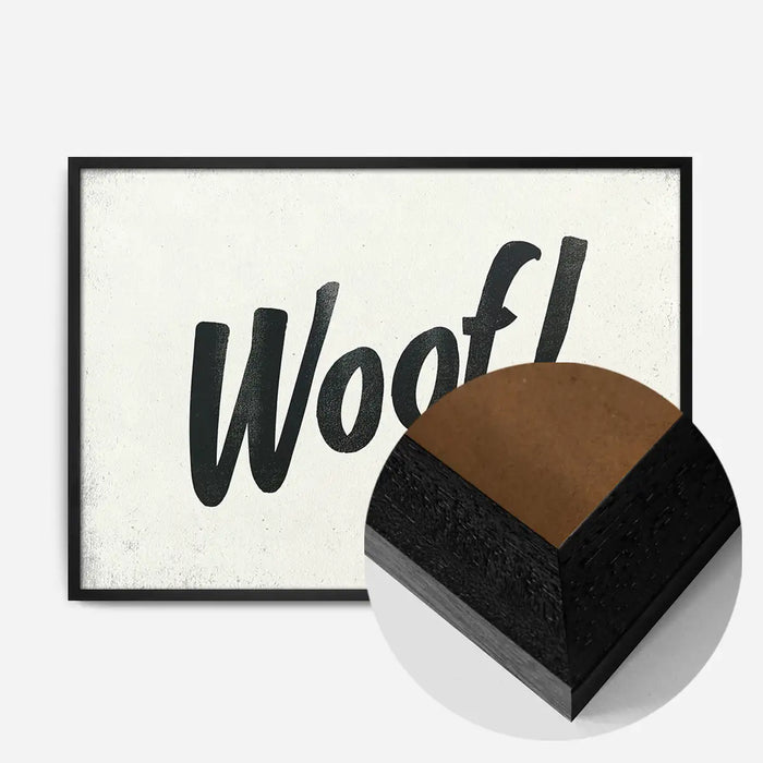 21x30cm | 8¼ x 11¾in / Black Wood Frame