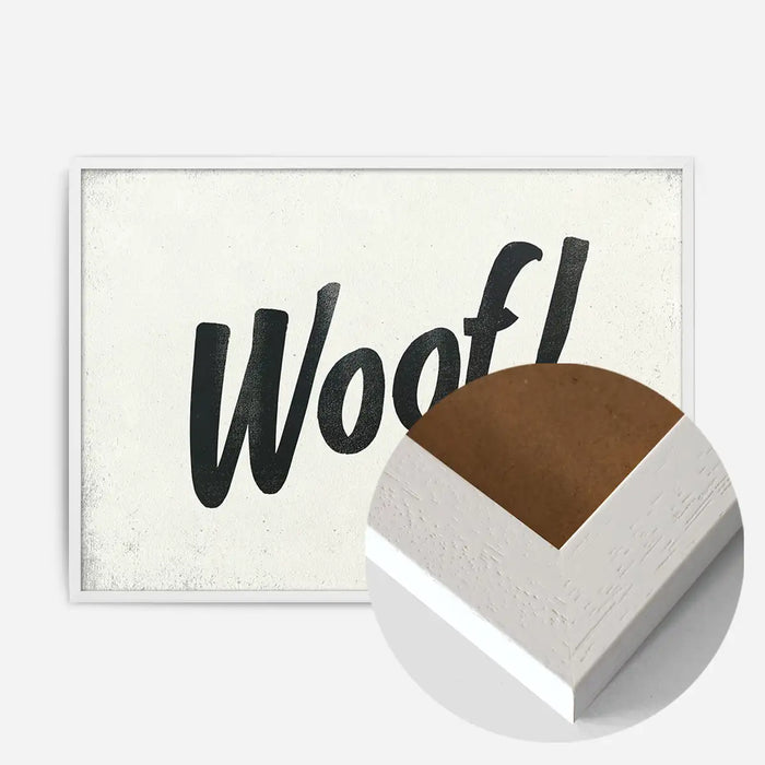 21x30cm | 8¼ x 11¾in / White Wood Frame