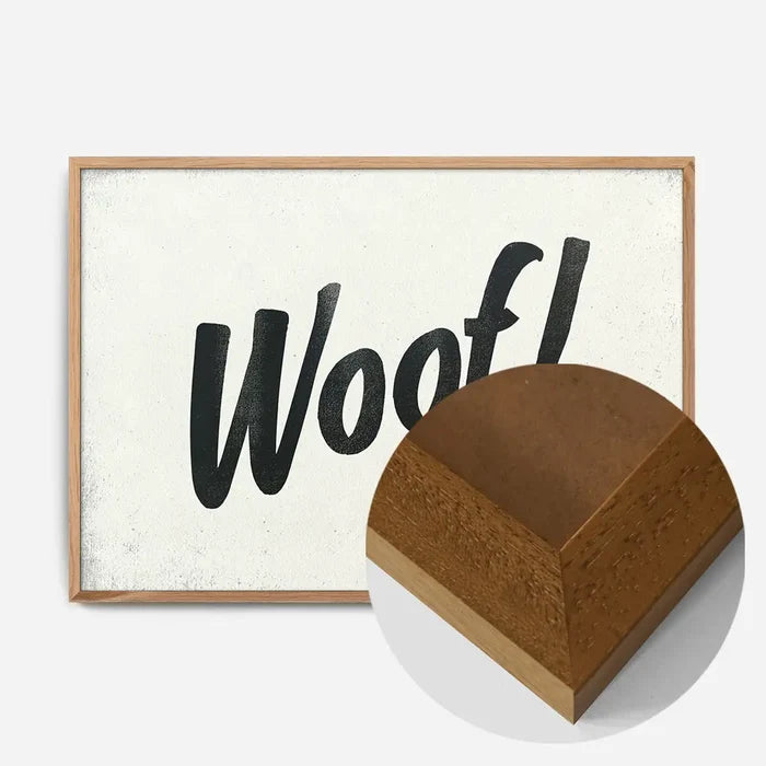 21x30cm | 8¼ x 11¾in / Oak Wood Frame