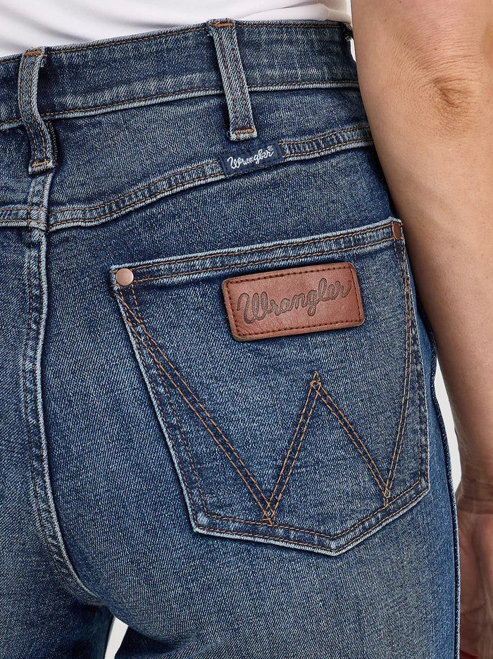Wrangler Retro Women's Bailey High Rise Flare Jean in Hannah