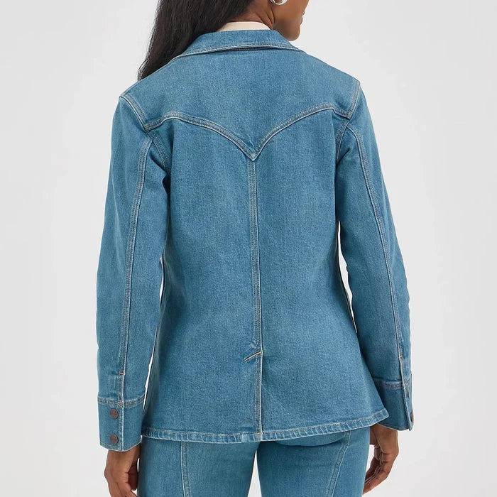 Wrangler Retro Women's Denim Blazer in Light Denim