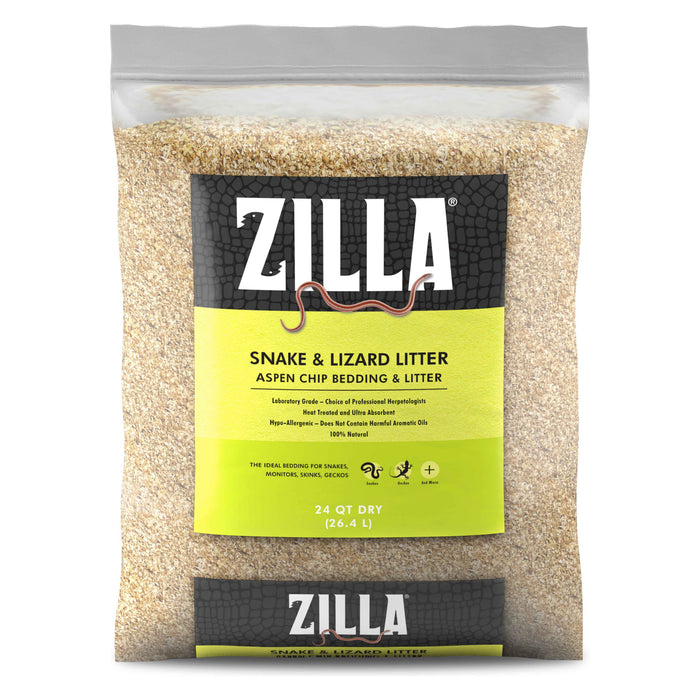 Zilla Snake and Lizard Aspen Chip Bedding and Litter 24qt